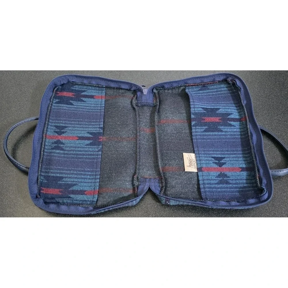 Vintage Gregg Original Designs Bible‎ Cover Case Tapestry USA Teal Western Aztec